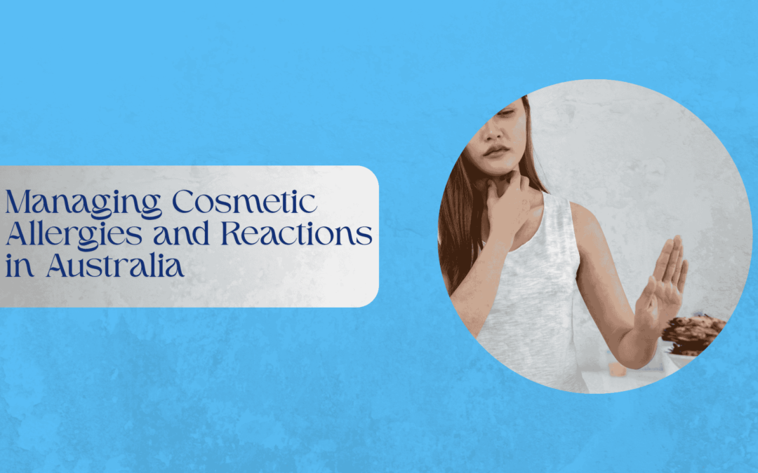 Woman checking her skin for cosmetic reactions, representing sensitive and hypoallergenic skincare in Australia